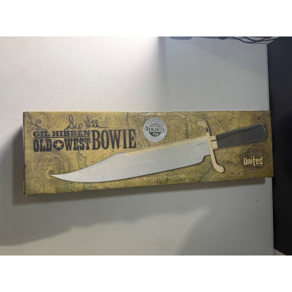 Gil Hibben Old West Bowie Knife Special Damascus Edition GH5013D United Cutlery